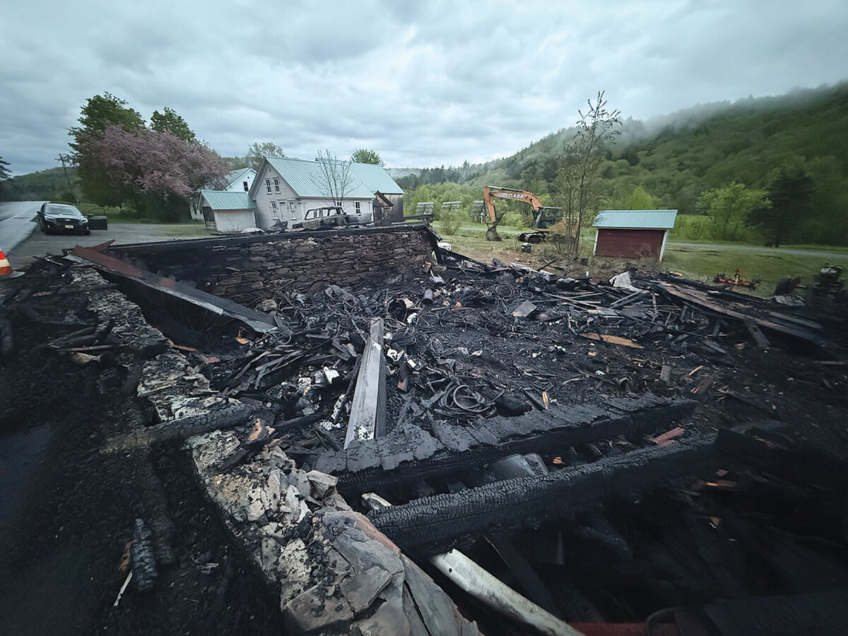 Historic Wolcott barn burns after crash | Local News | vtcng.com