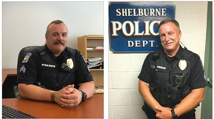 Two veteran officers promoted at Shelburne Police