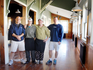 A new restaurant in the old train station in Morrisville on Tuesday.