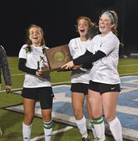 Girls’ soccer team celebrates