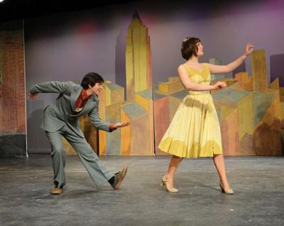 Colin Holter as Jimmy and Liza Hill as Millie in Harwood Union’s production of “Thoroughly Modern Millie.”