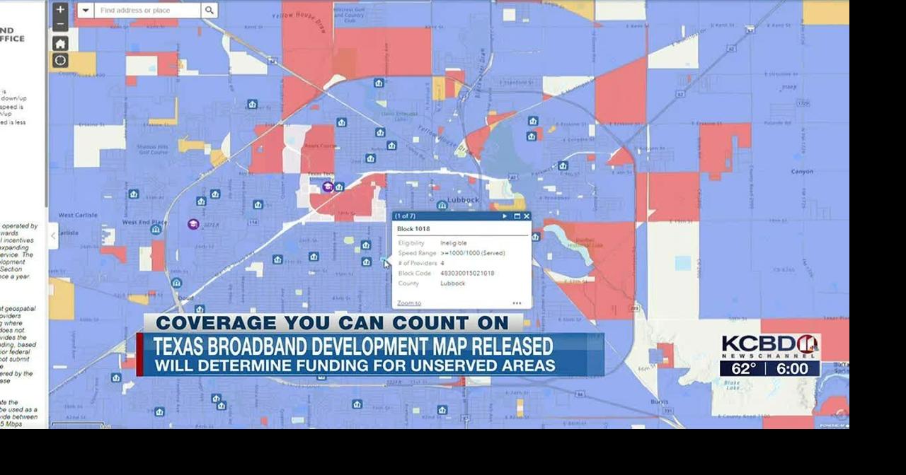 Texas broadband development map released