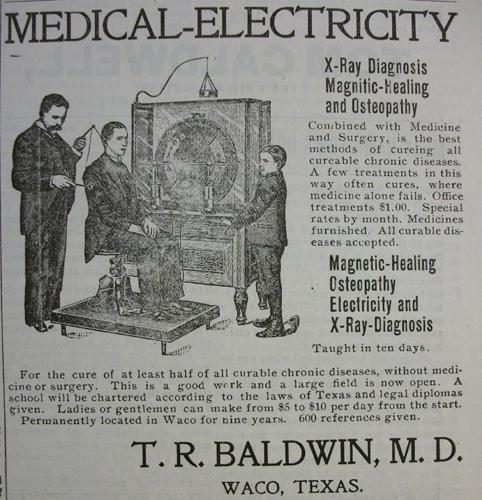 Brazos Medical quackery in old-time Waco cures, devices for ailments