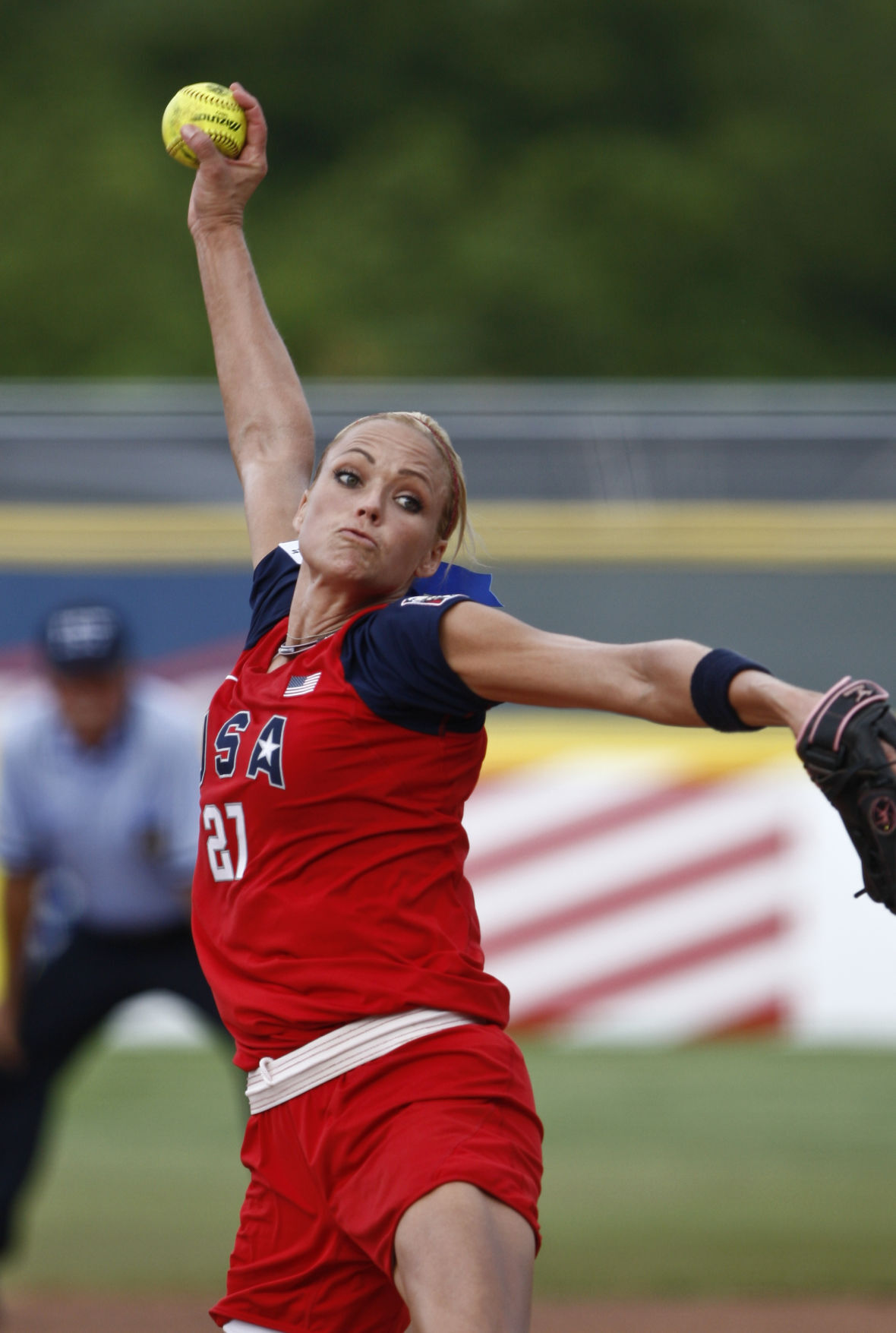 Trib Classic Bustos Team Usa Bash Baylor Softball In Exhibition Baylor Wacotrib Com