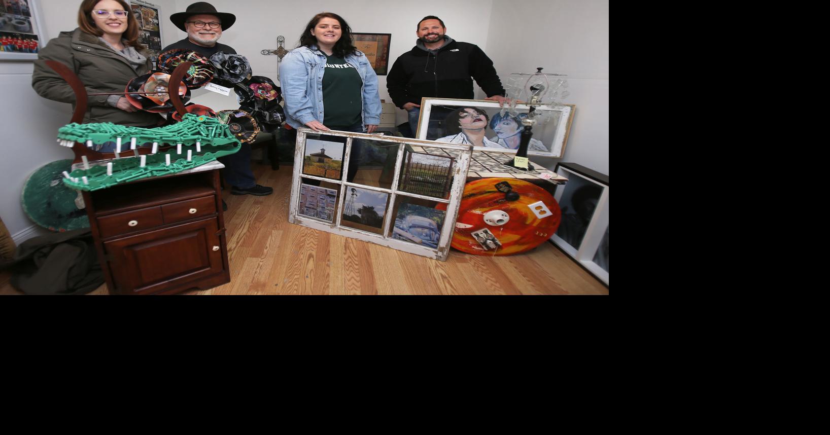 Artists rework recycled materials in to art for show