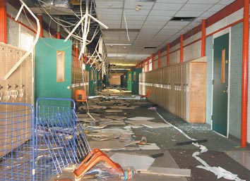 Vandals, thieves preying on old University Middle School