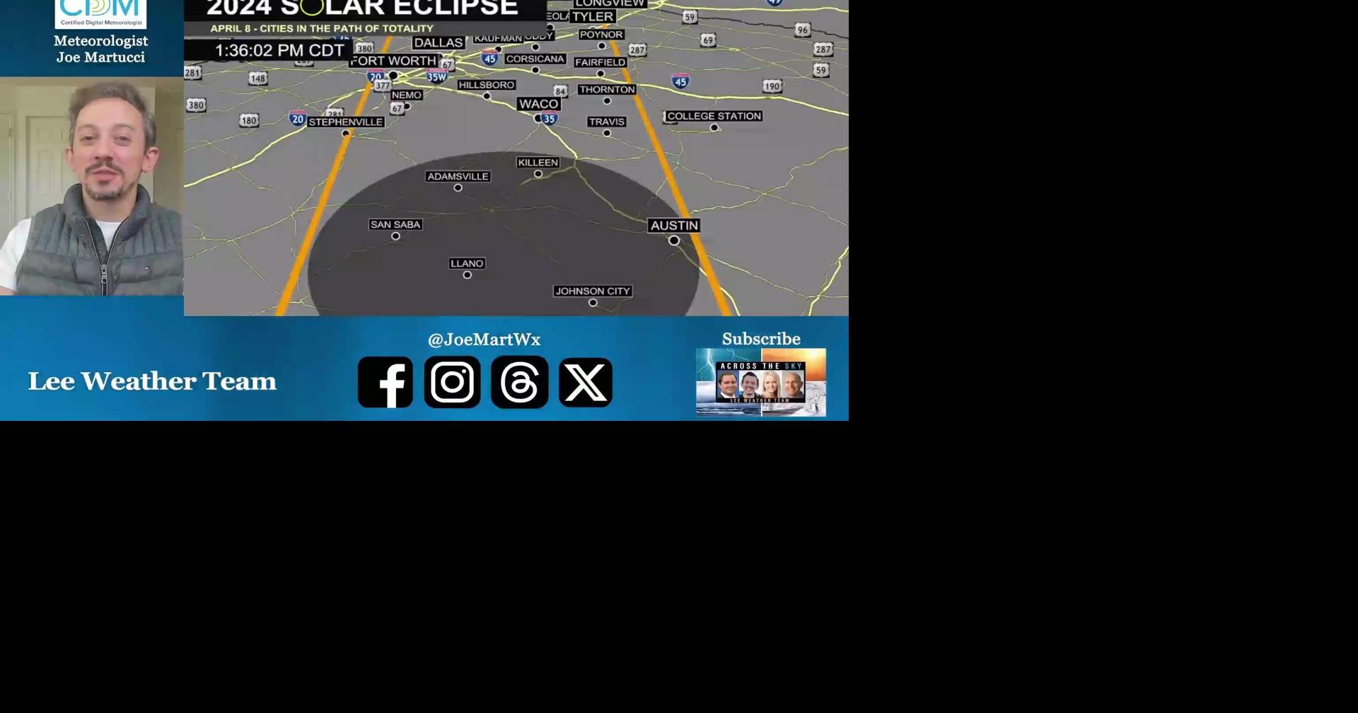 Total Solar Eclipse Cloud Cover Texas Forecast
