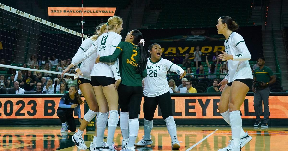 Baylor volleyball gains steam, out-jousts Knights in four sets