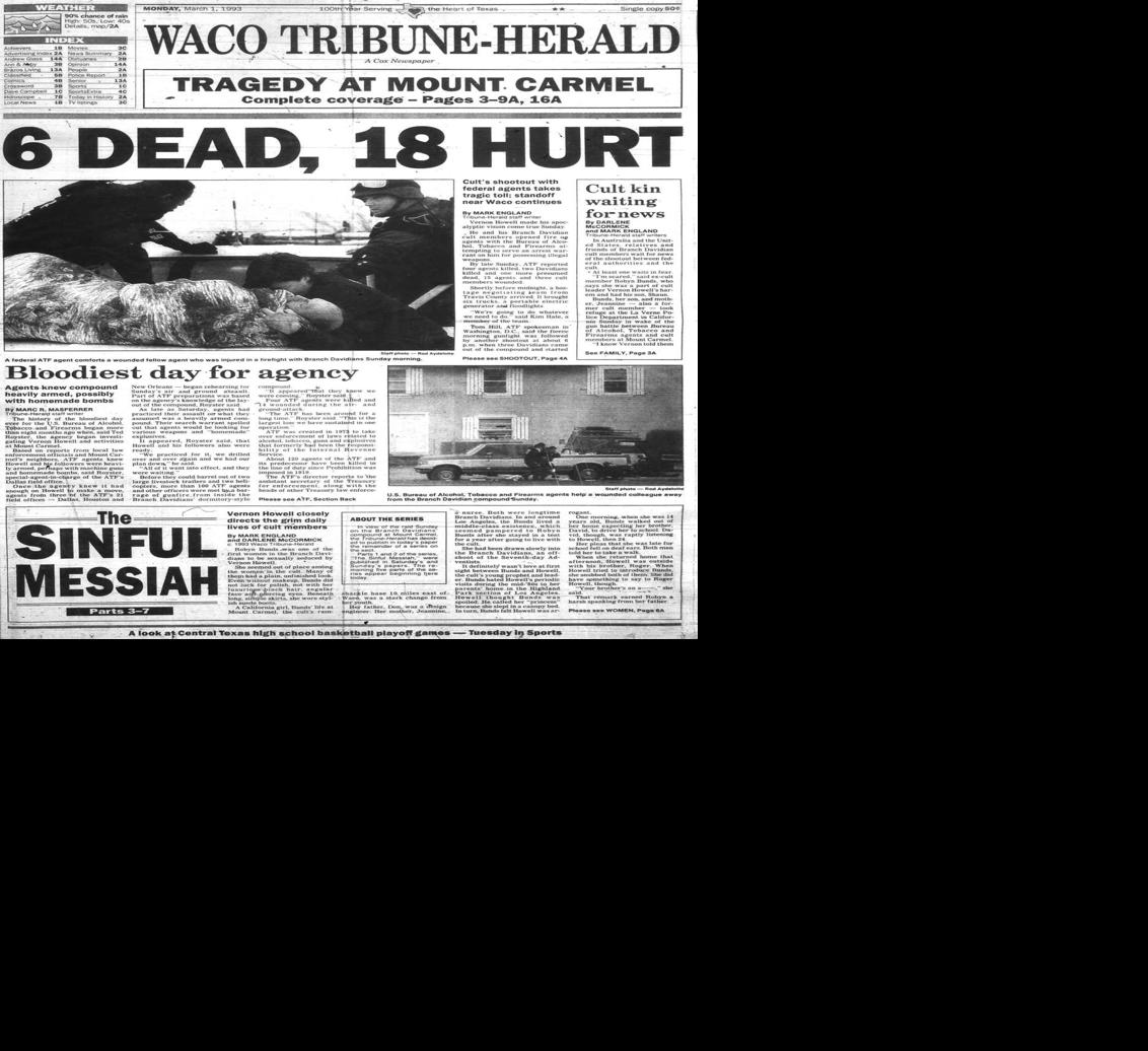 6 dead, 18 hurt: Cult's shootout with federal agents takes 