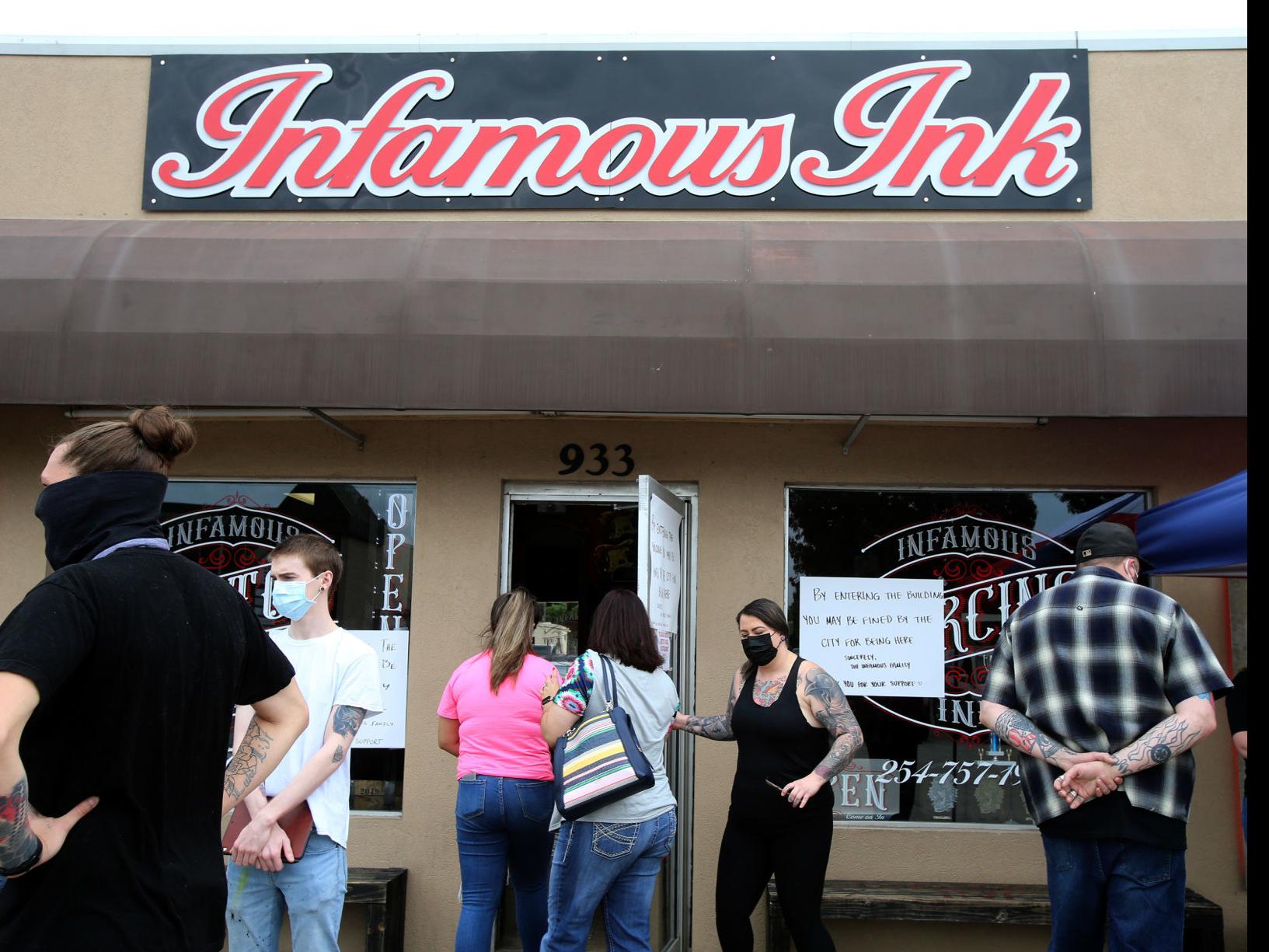 Waco Tattoo Shop Opens Violating Emergency Order In Protest Business News Wacotrib Com