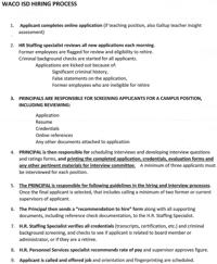 Waco Isd Hiring Process Wacotrib Com