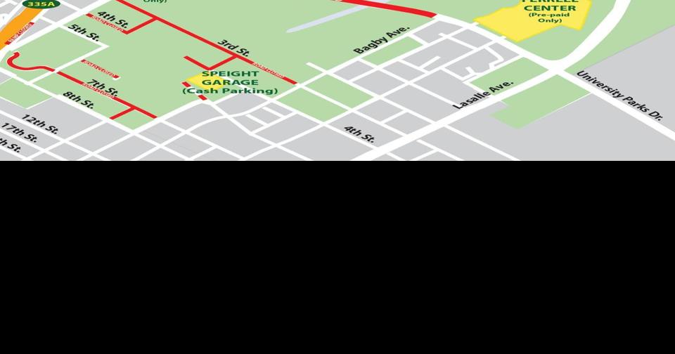 McLane Stadium parking map