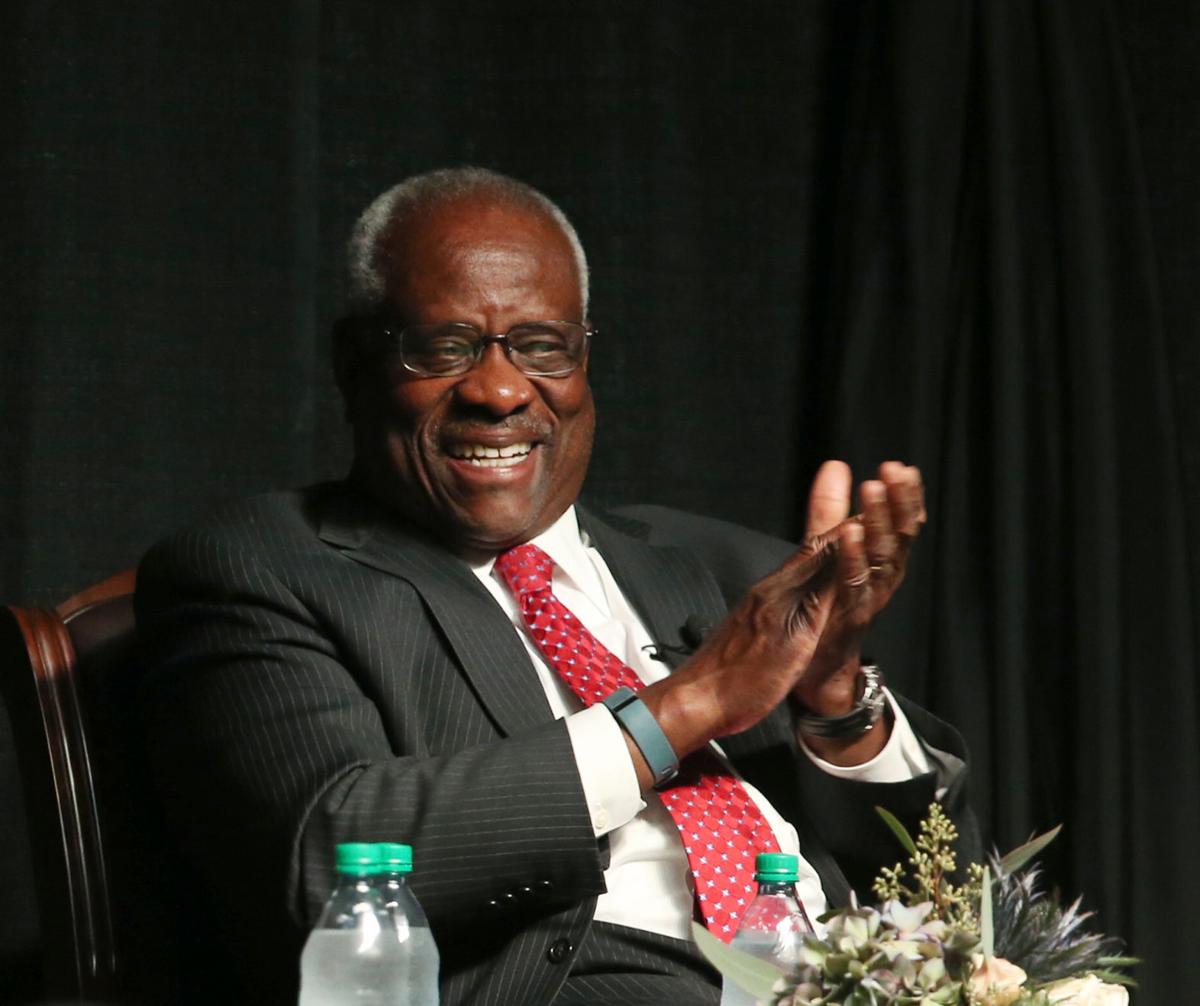 Clarence Thomas discusses early life, constitutional ...