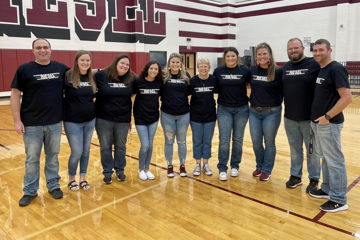 Riesel educator teaches with 9 former students