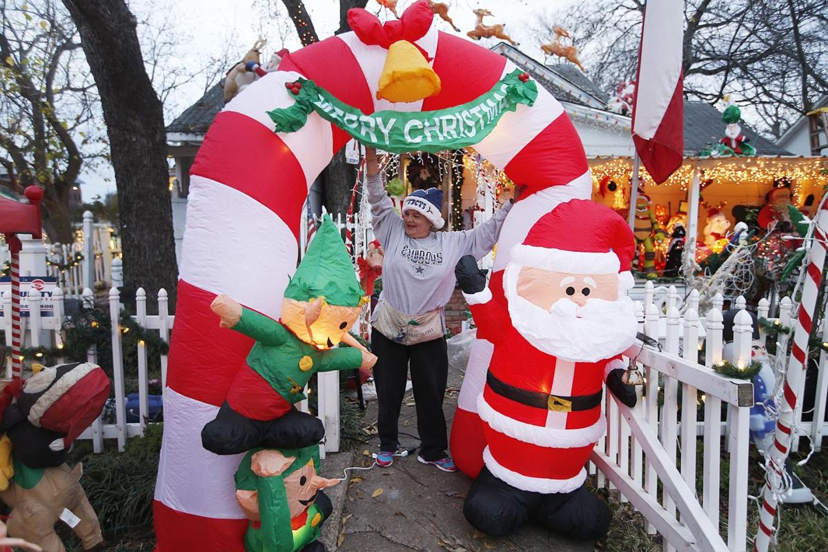 Elaborate Christmas display has brightened Waco neighborhood for