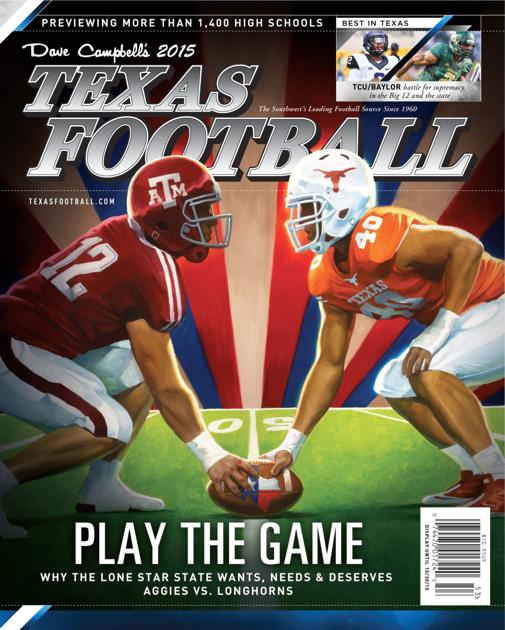 Texas Football magazine cover released, features UTA&M Baylor Bears