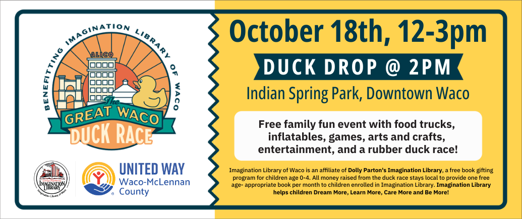 Make a Splash for Early Literacy at the Great Waco Duck Race!