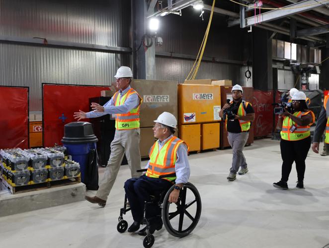 Gov. Abbott tours 1B paper mill shaping up in Waco