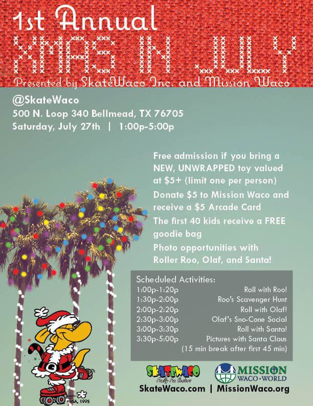 Christmas in July fundraiser for Mission Waco Fundraisers