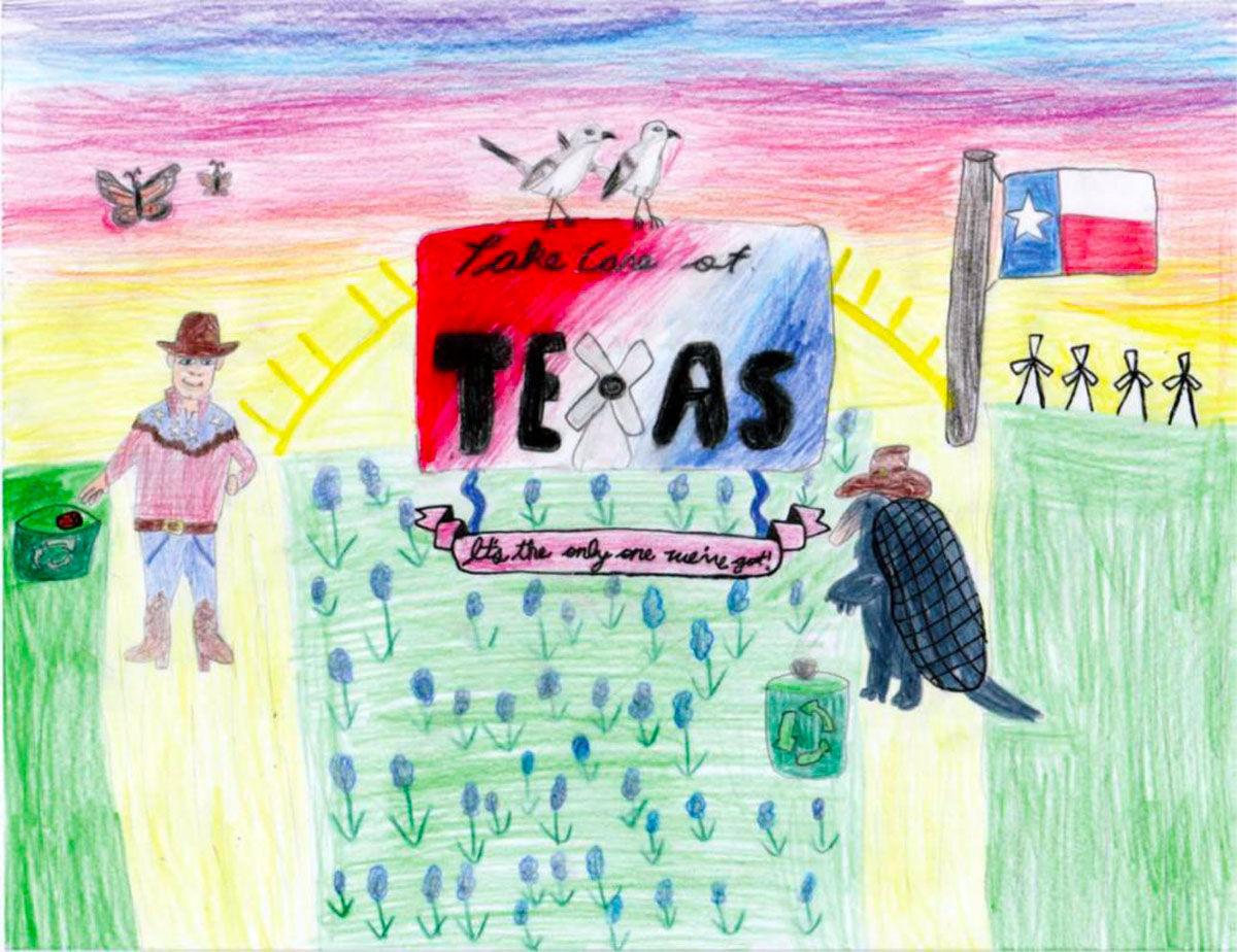 Midway ISD student wins regional Take Care of Texas art competition