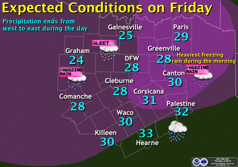 Icy weather Moderate impact expected for Waco; DFW to get hit hard