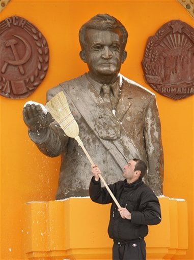 Ex-Romanian dictator Ceausescu, wife exhumed