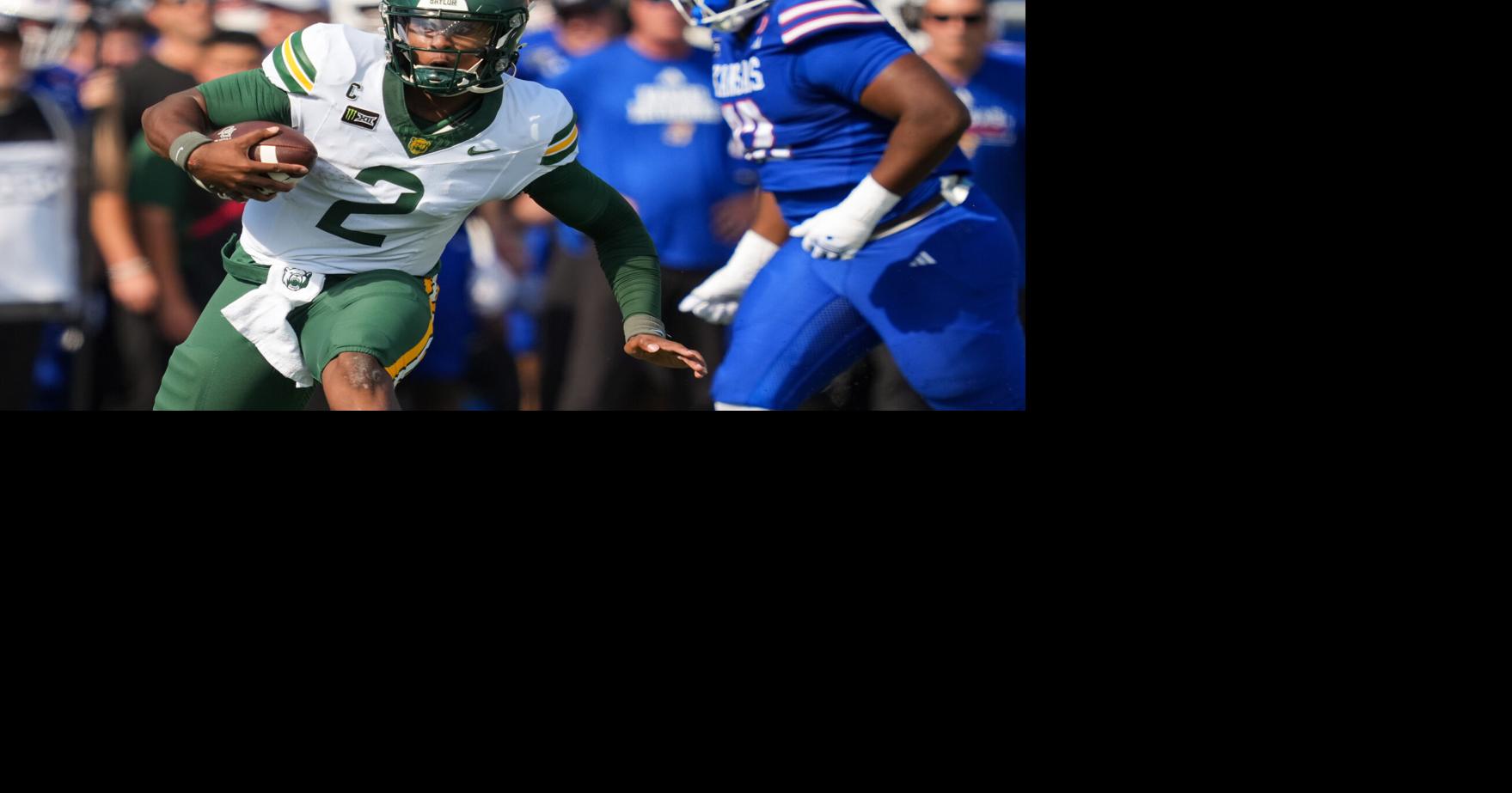 Baylor stumbles late, has winning field goal blocked in road loss to Kansas