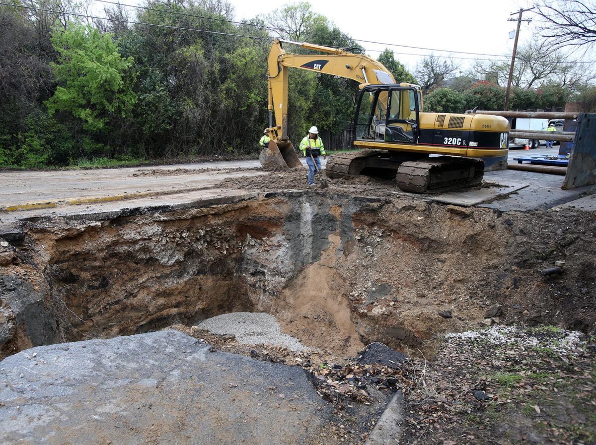 North 41st Street sinkhole repairs continue, expected to take about two