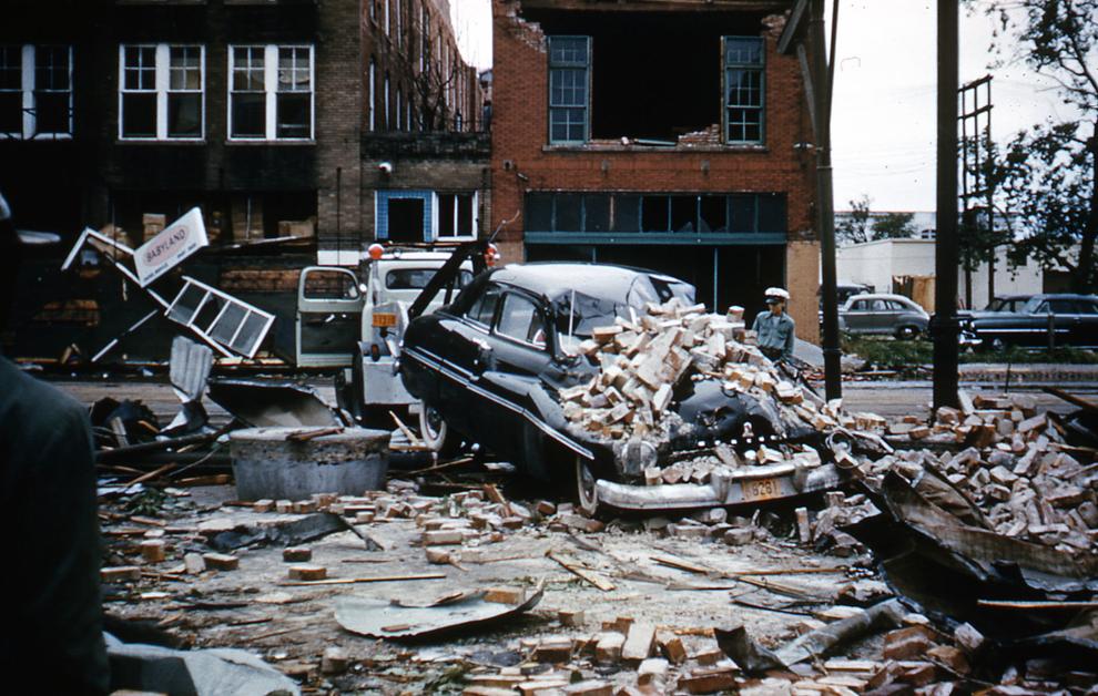 New color photos of the 1953 Waco tornado