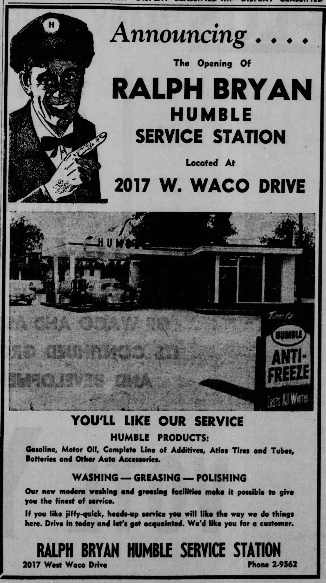 Texaco Gas Station1940/'s Vintage Black and White Photo Poster//Print