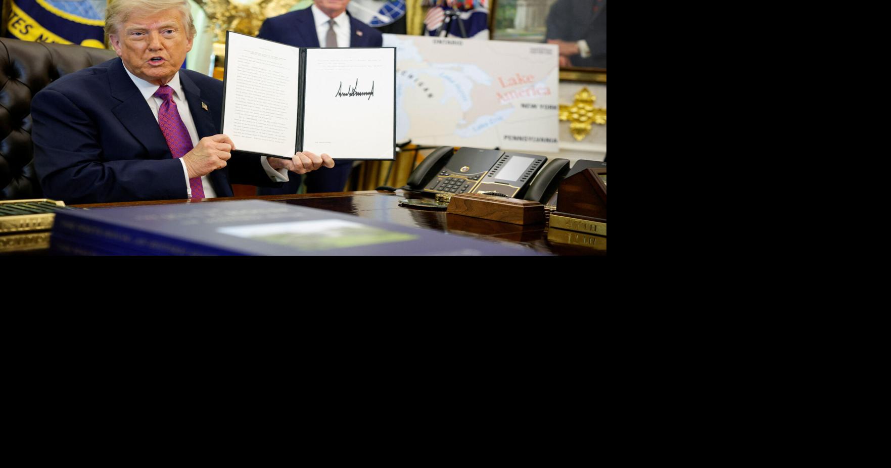 Trump signs order to rename Lake Ontario
