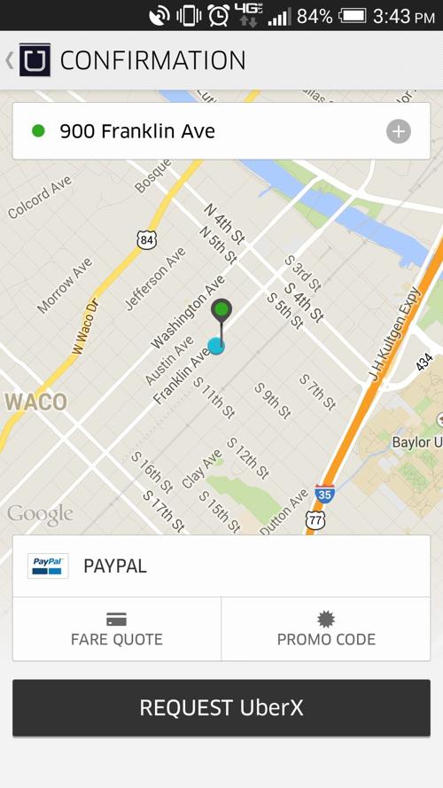 Wacos Wait Is Over For Uber Ride Sharing App Business News 