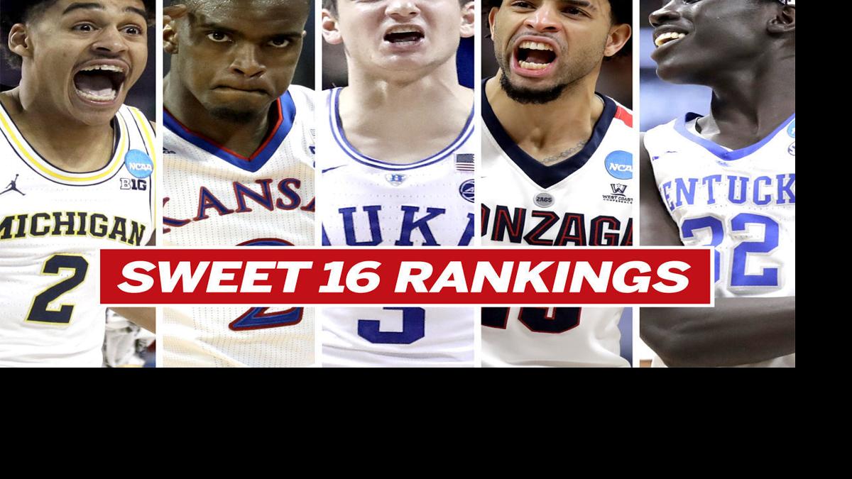 Ranking the teams of the Sweet 16. Who's the favorite to win it all