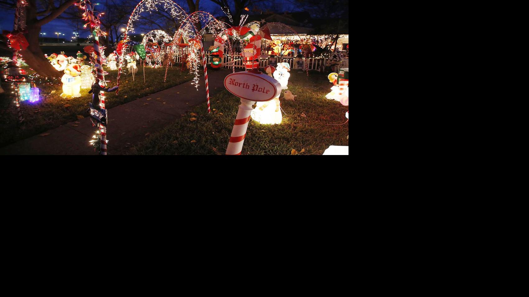 Elaborate Christmas display has brightened Waco neighborhood for