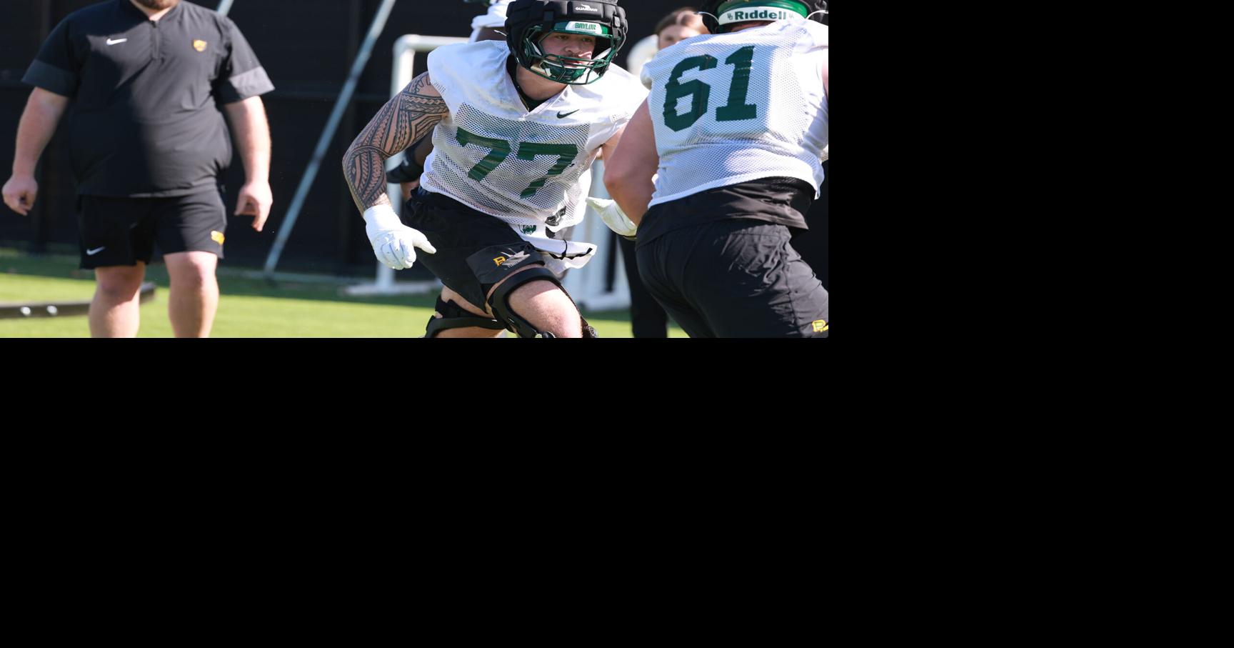 A few new bricks in the wall: Logan Moore bringing positive mindset to Baylor offensive line