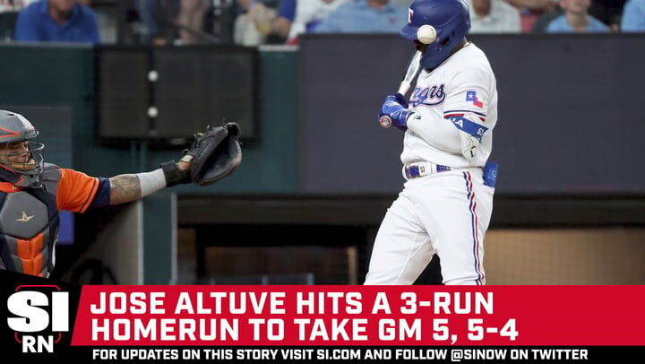 Altuve 4th in MLB history with 3 HRs in first 3 innings as Astros destroy  Rangers