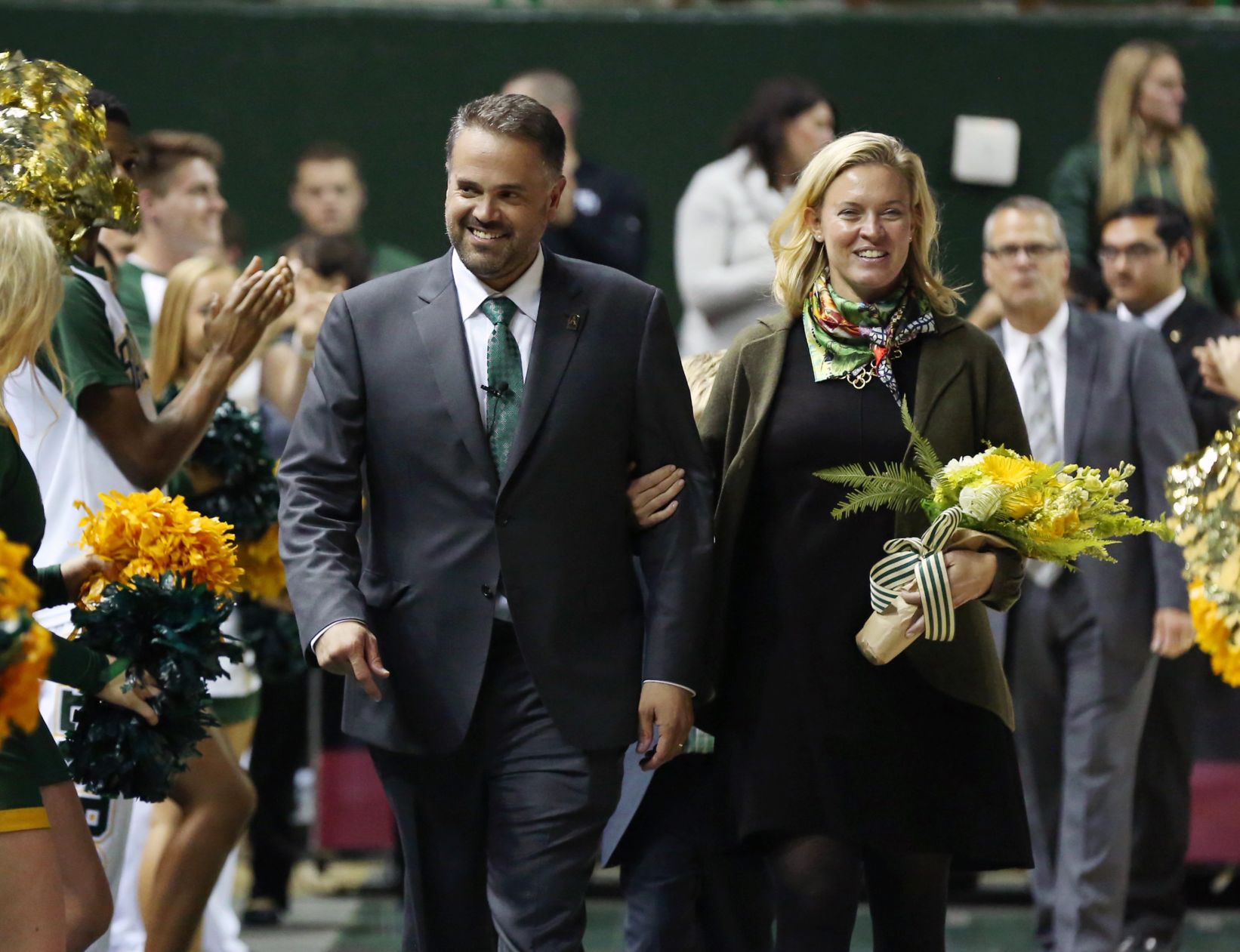 New Baylor Football Coach Matt Rhule Introduced At Ferrell Center ...