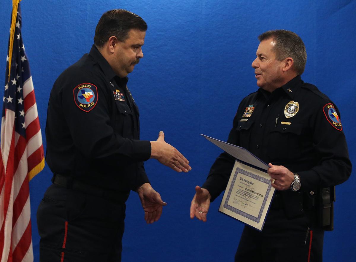 Service awards recognize recent work by Waco police Crime