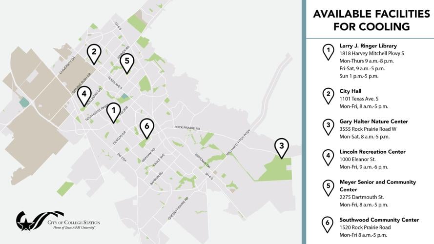 City facilities available for cooling off from extreme heat
