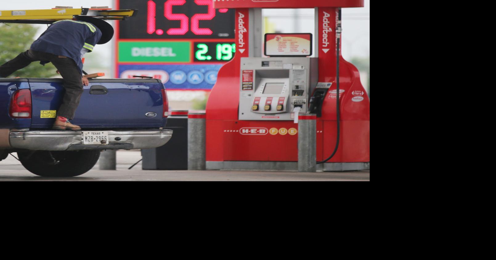 Gas prices bottoming out in Waco, but lower elsewhere