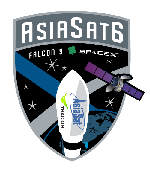 SPACEX MISSION PATCH THAICOM 6 