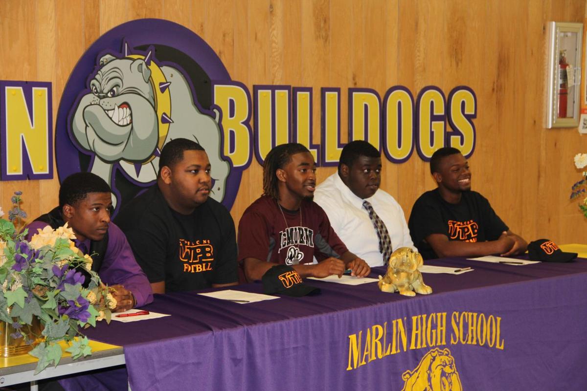 High school notebook 5 Marlin athletes sign with college football