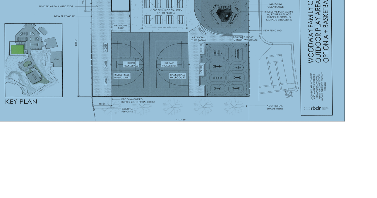 Woodway OKs plan for playground, pickleball on site of old family center building
