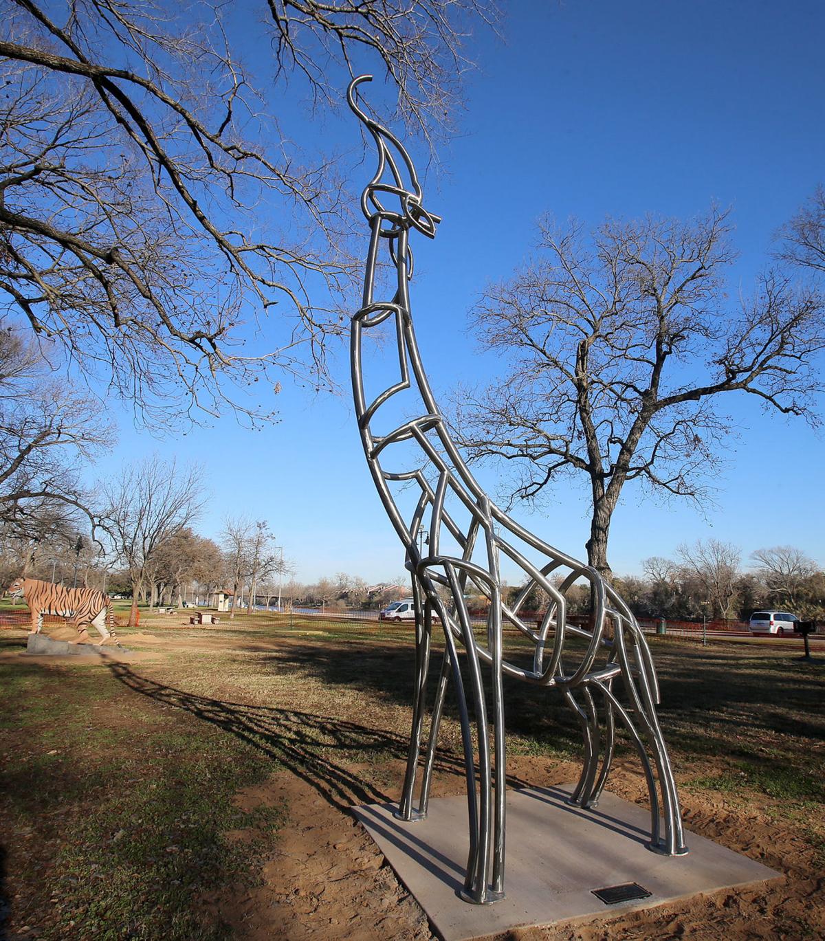 Explore the Waco Sculpture Zoo along University Parks Drive