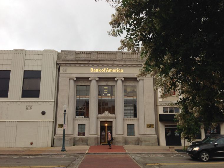 Bank of America building on Austin Avenue for sale