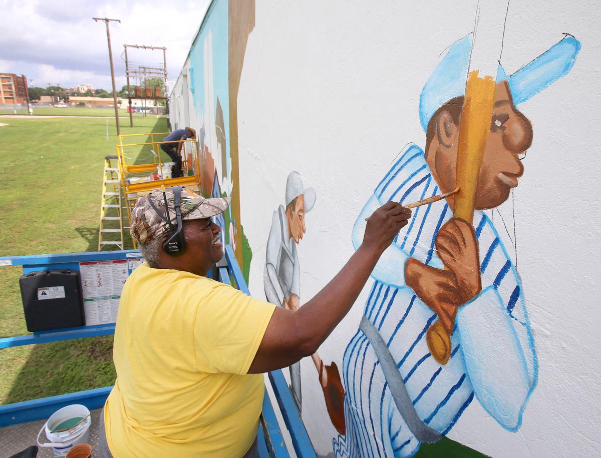Scenes From South Waco History Filling 300 Foot Mural Business