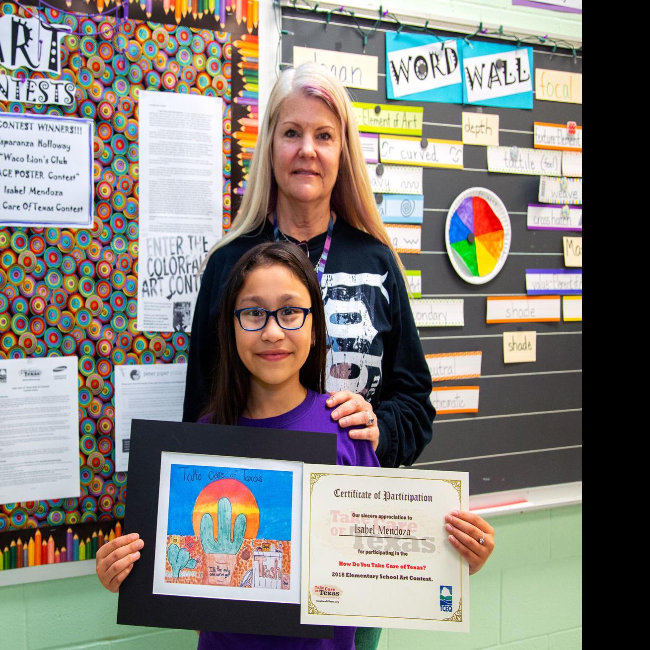 South Waco Elementary Student Excels In Art Contest Local News Wacotrib Com