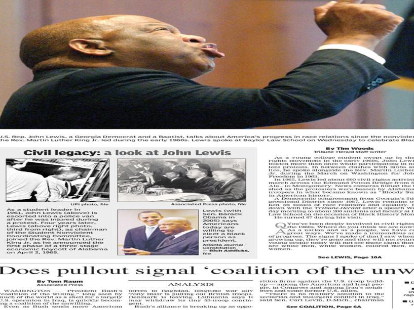 Bill Whitaker Civil Rights Icon John Lewis Taught America Waco Courage Optimism Columnists Wacotrib Com