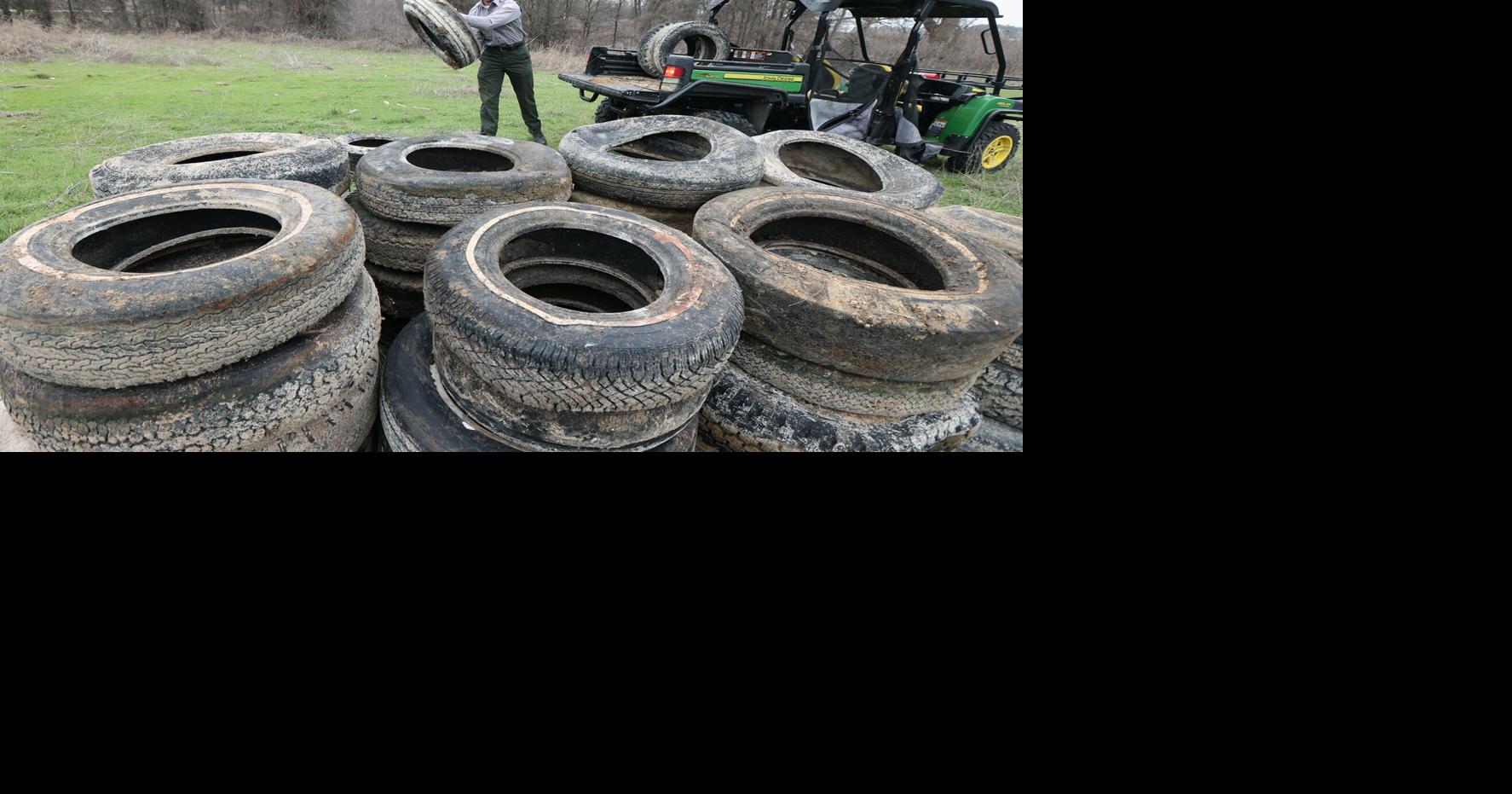 Volunteers in new monthly effort remove trash, tires from Lake Waco