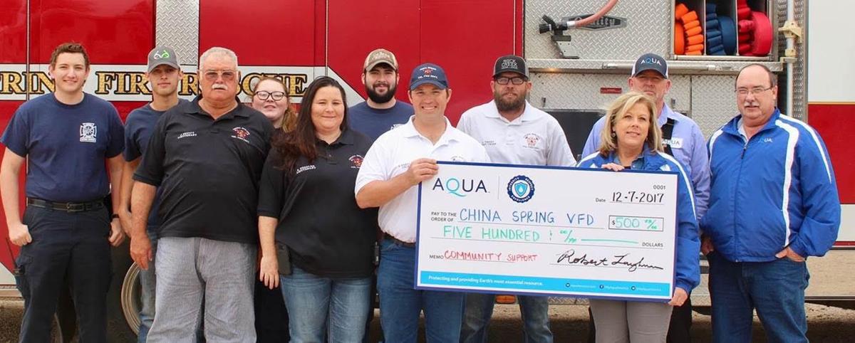 Aqua Texas gives to fire departments | Local News | wacotrib.com